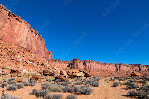 Murphy Trail- Canyonlands NP- Island in the Sky- Utah. This 9 mile scenic loop affords the hiker numerous canyon and mountain vistas.