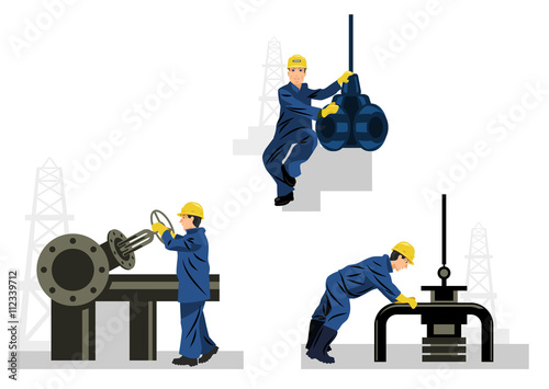 Three oilman set