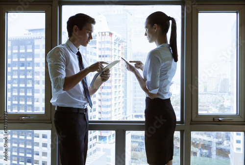 Business people in the office. Business meeting concept.     © kieferpix