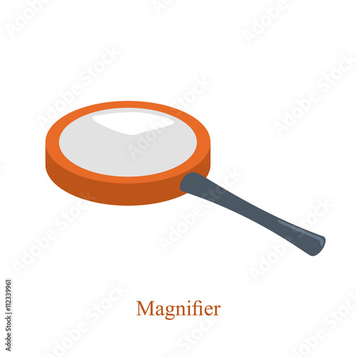 magnifier to enlarge small objects for scientific purposes. Isom
