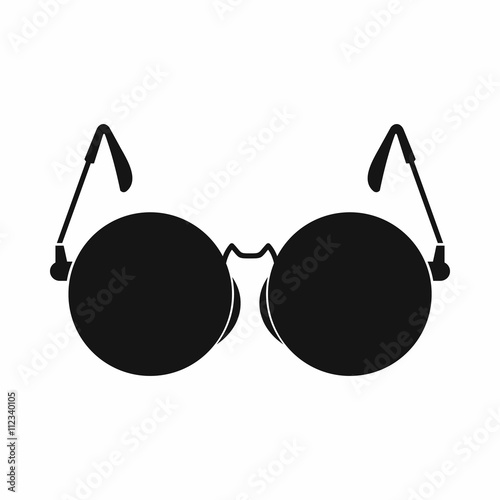 Glasses for blind icon, simple style