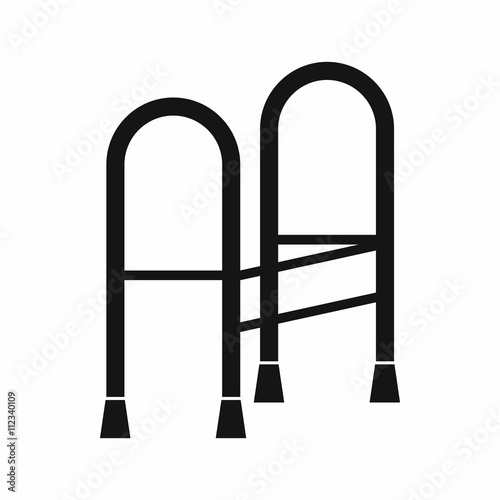 Walker icon, simple style