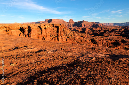 White Rim Road- Canyonlands NP- Island in the Sky- Utah- This remote 100 mile dirt road exhibits spectacular land formations, bicycling possibilities, hiking trails, camping, and peacefulness!