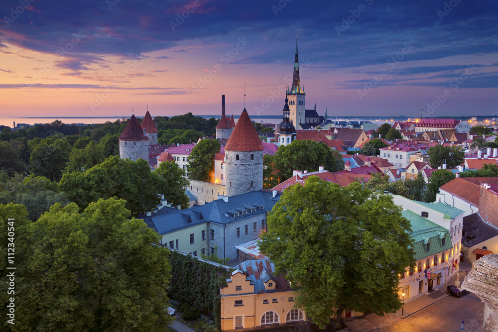 Tallinn. Image of Old Town Tallinn in Estonia during sunset. Tallinn. Image of Old Town Tallinn in Estonia during sunset.