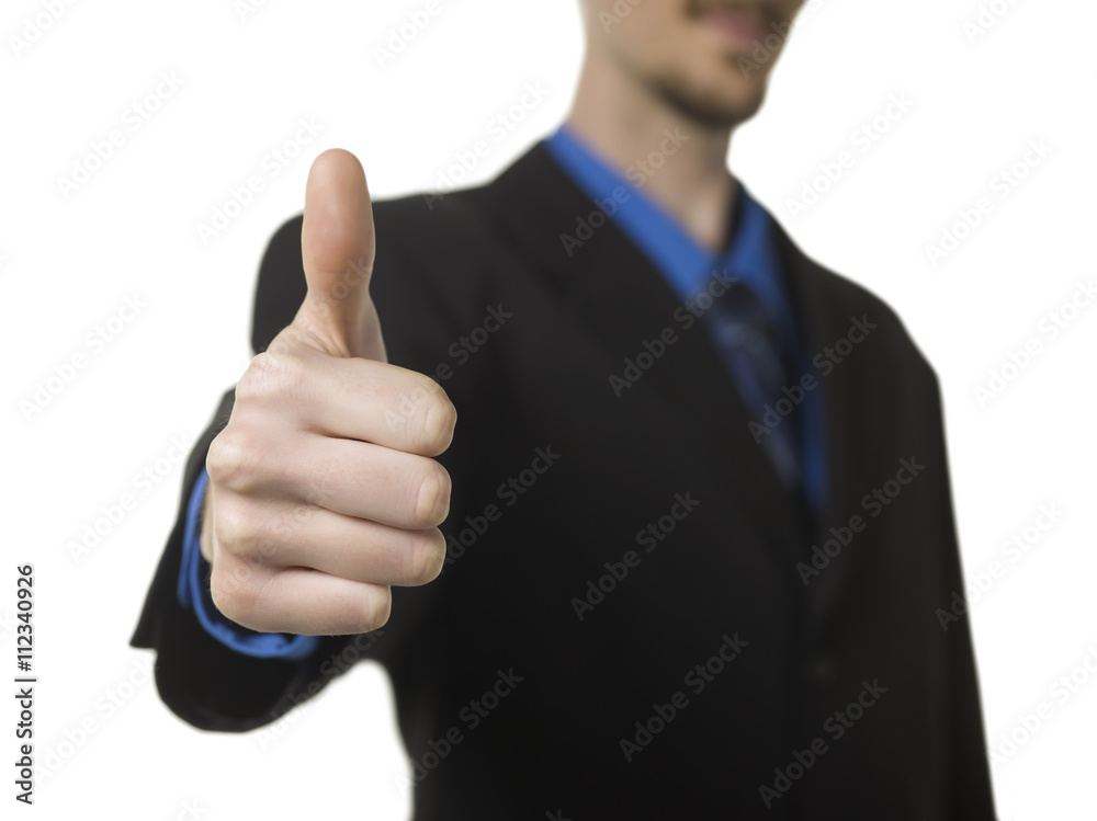thumbs up businessman thumbs up businessman