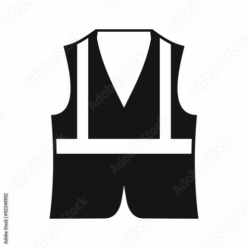Vest icon, simple style