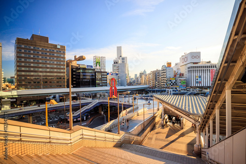 Ueno district view from the Ueno train station photo