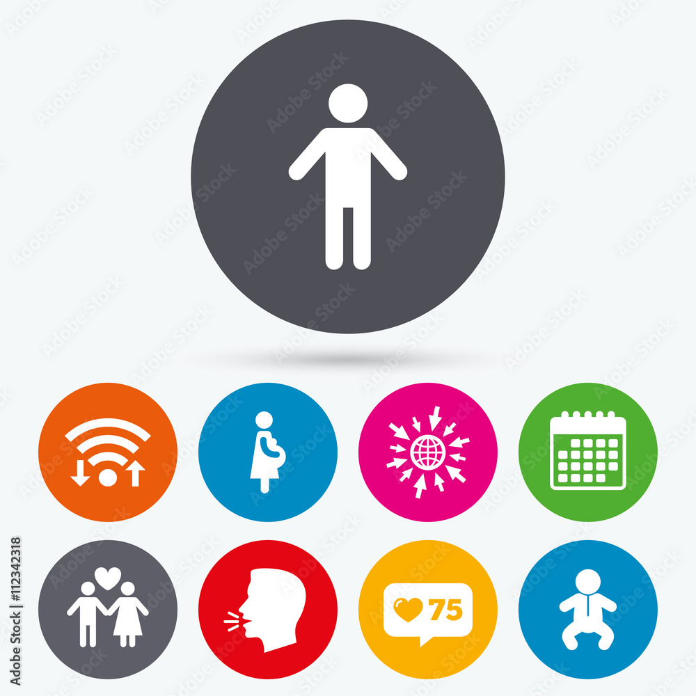Family lifetime icons. Couple love and pregnancy Family lifetime icons. Couple love and pregnancy