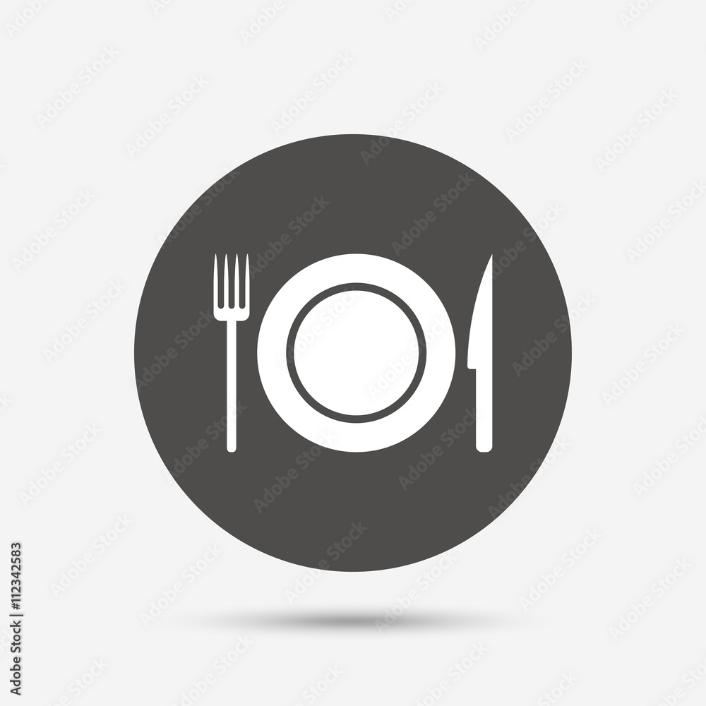 Food sign icon. Cutlery symbol. Knife and fork. Food sign icon. Cutlery symbol. Knife and fork.
