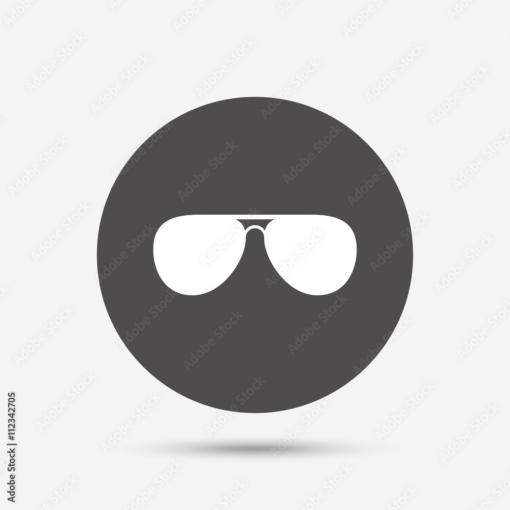 Aviator sunglasses sign icon. Pilot glasses. Aviator sunglasses sign icon. Pilot glasses.