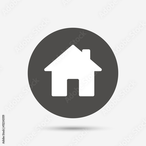 Home sign icon. Main page button. Navigation