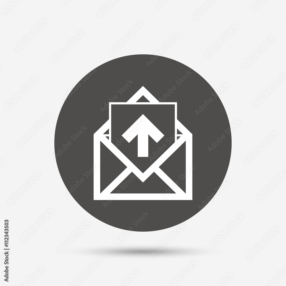 Mail icon. Envelope symbol. Outbox message sign Mail icon. Envelope symbol. Outbox message sign