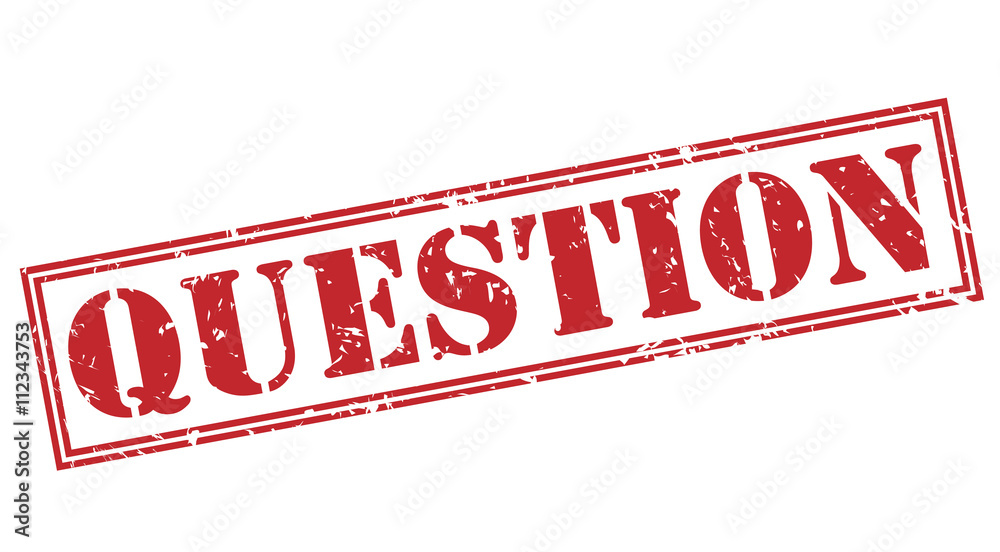 question red stamp on white background question red stamp on white background