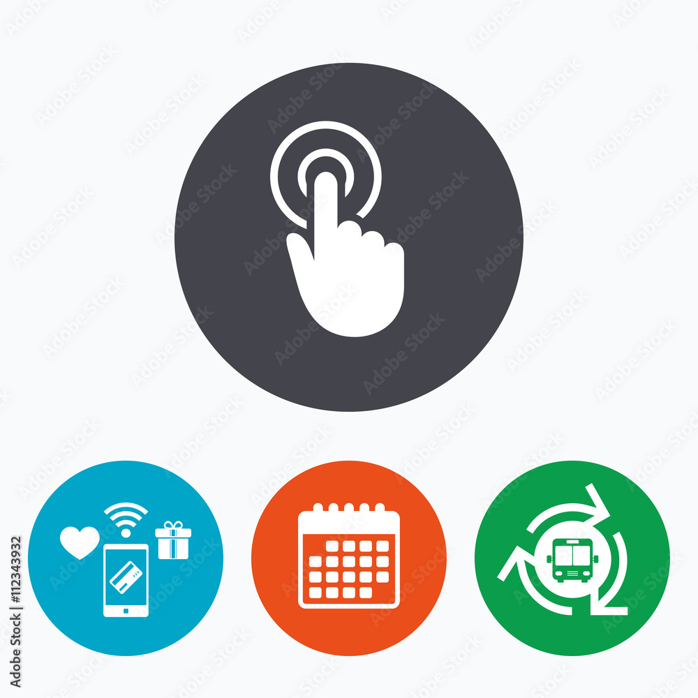 Hand cursor sign icon. Hand pointer symbol. Hand cursor sign icon. Hand pointer symbol.