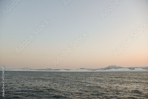 coast of Sakhalin island in the early morning