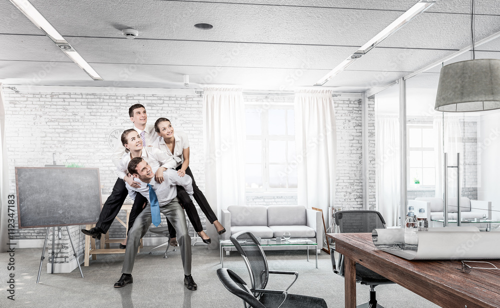 Fototapeta premium Business people having break in office