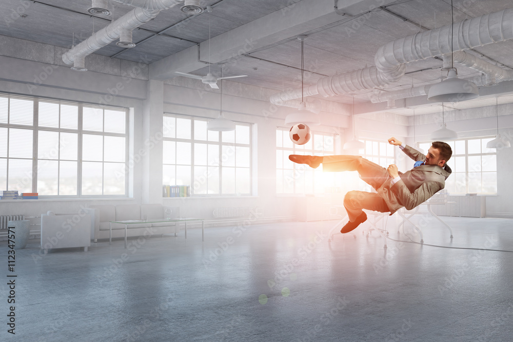 Playing ball in office