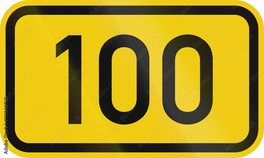 Numbered highway shield of a German Bundesstrasse (Federal road) Numbered highway shield of a German Bundesstrasse (Federal road)
