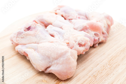 Raw fresh chicken leg