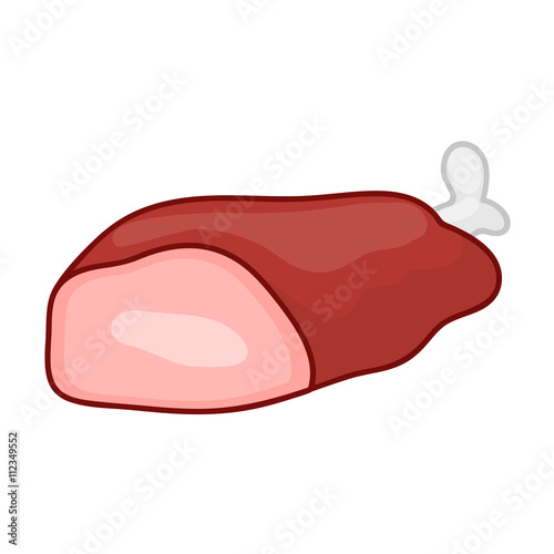 meat isolated illustration