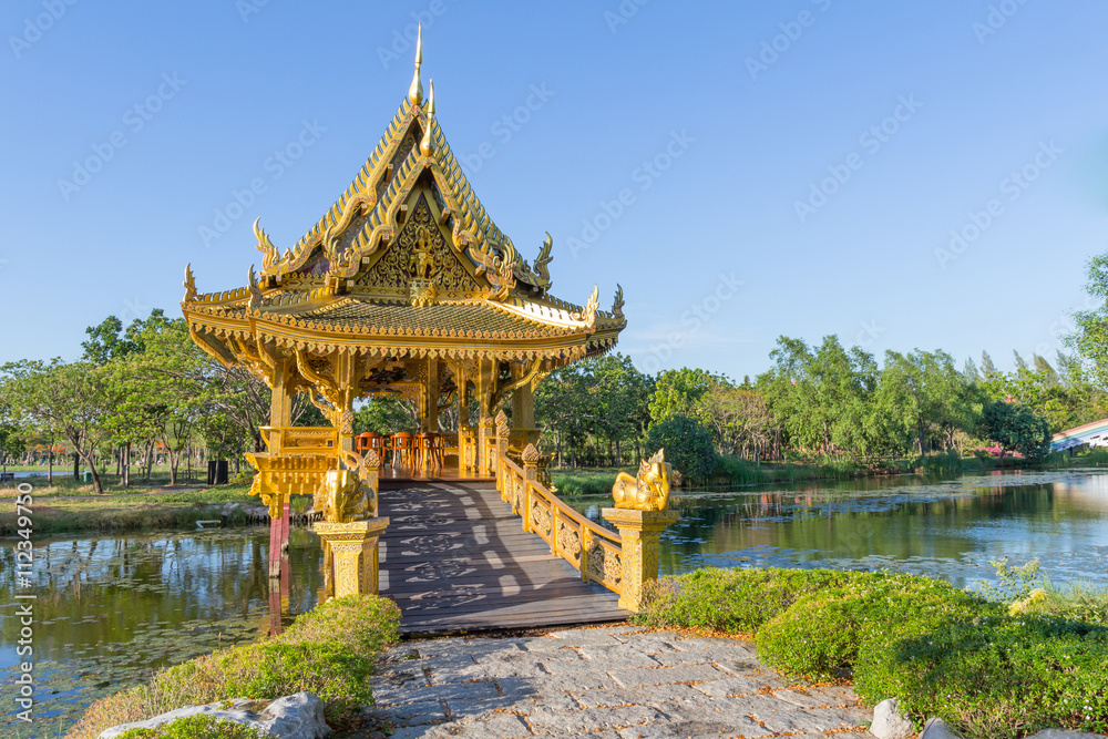 Sala Thai Pavilion in the Ancient Siam Thailand