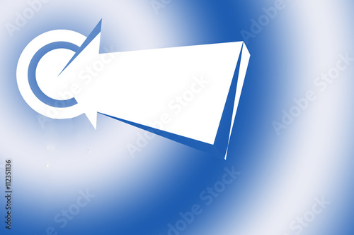 Blue background with arrow and target