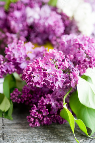 Bouquet of a spring lilac

