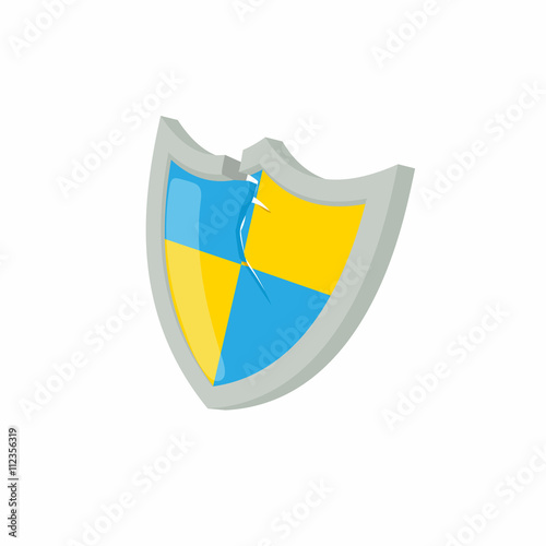 Blue and yellow protection shield icon Free Download Blue and yellow protection shield icon - GFXLoad