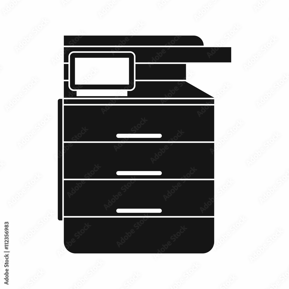 Multipurpose device, fax, copier and scanner icon Multipurpose device, fax, copier and scanner icon