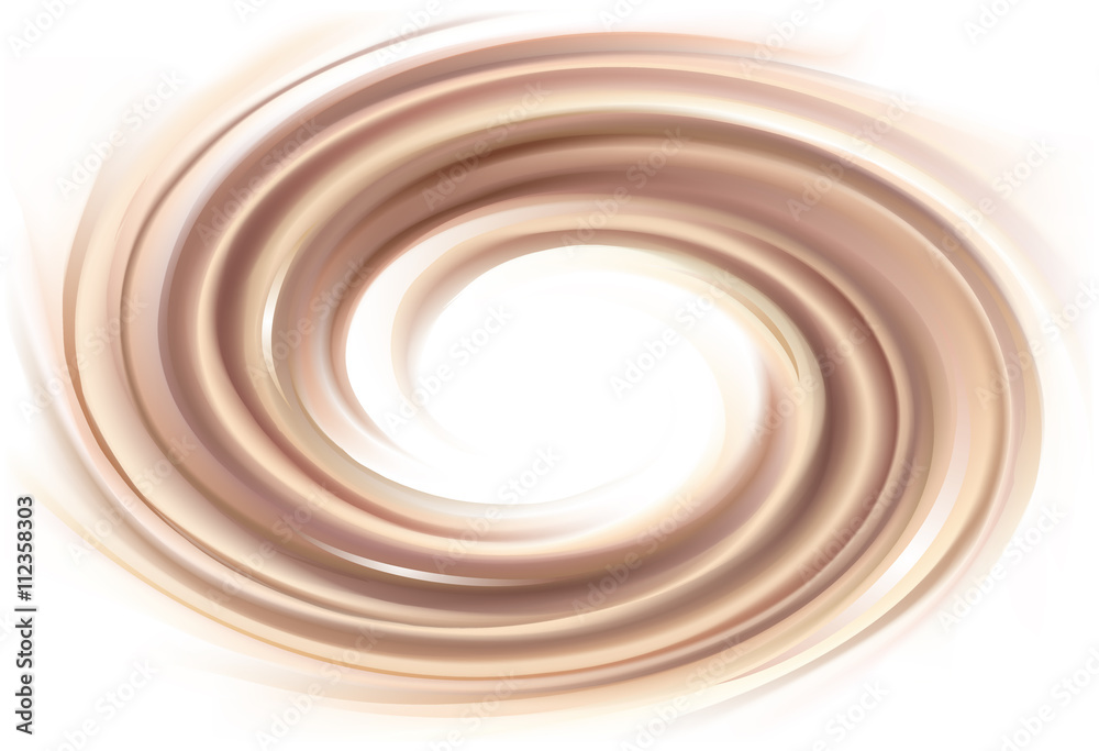 Vector background of swirling chocolate texture