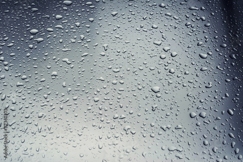 Raindrops on the car window