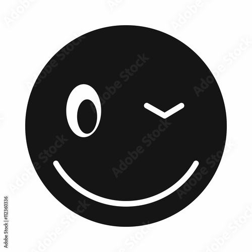 Free Download Eyewink emoticon icon, simple style - GFXLoad
