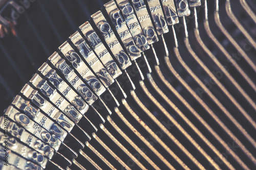 фотографія Typewriter keys detail