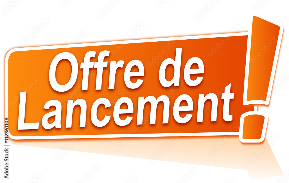 offre de lancement sur étiquette orange offre de lancement sur étiquette orange