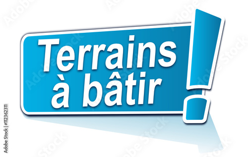 terrains à bâtir sur étiquette bleue