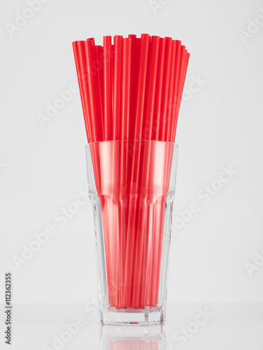 Jumbo red straws