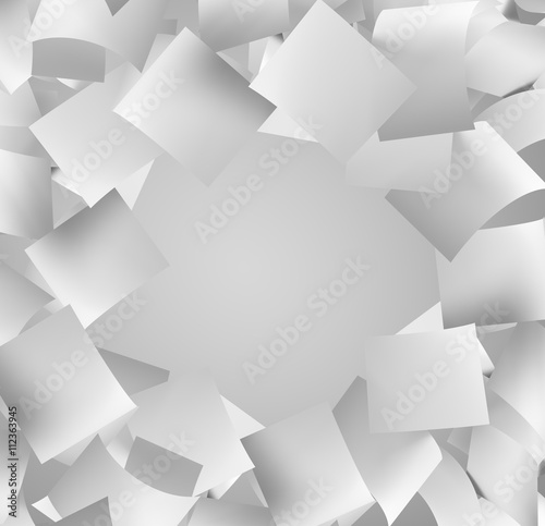many white folded papers falling down