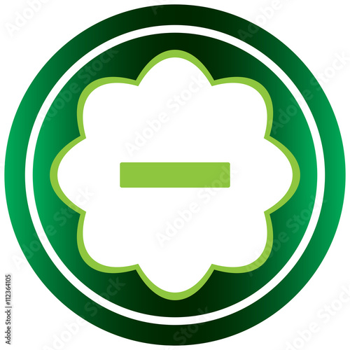 Green icon with minus