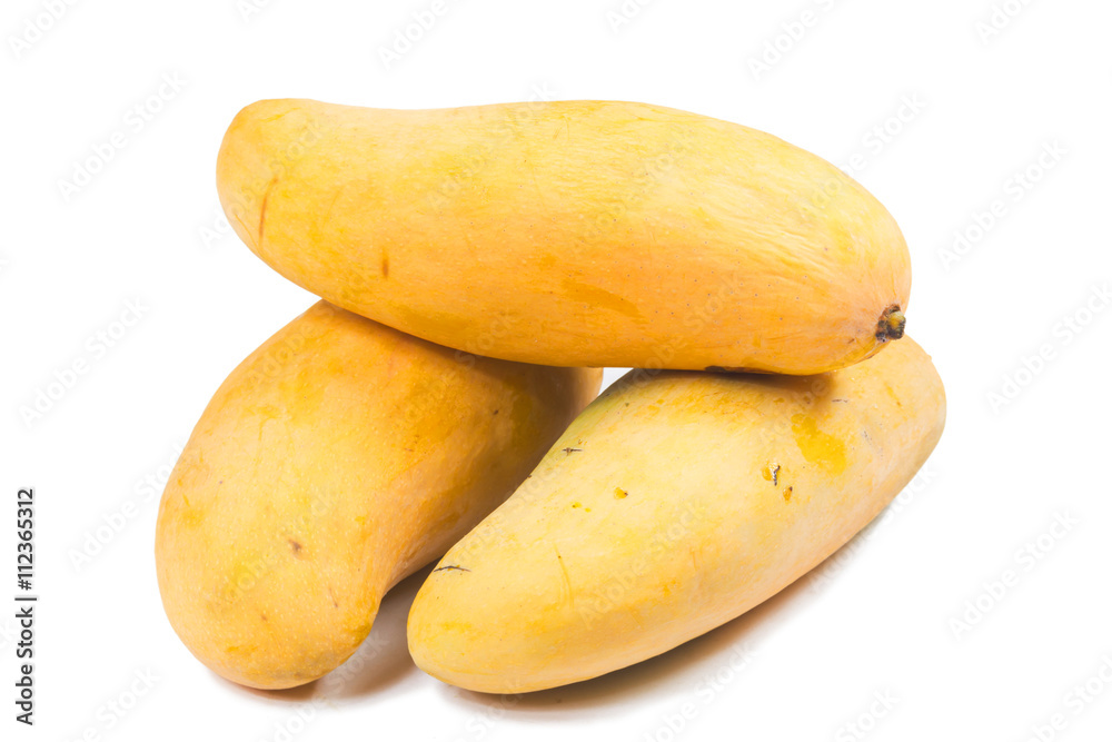 Yellow mango isolated on white background
Yellow mango isolated on white background