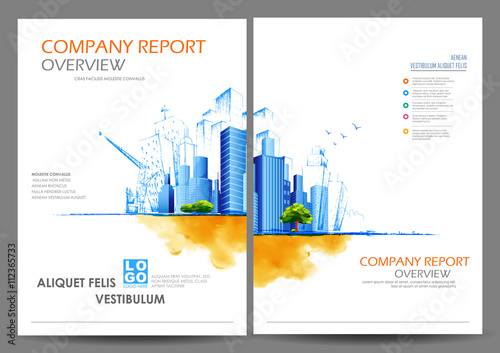 Annual Report and Presentation Template design