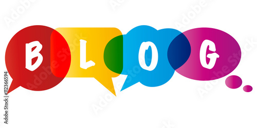 Blog - bunte Sprechblasen