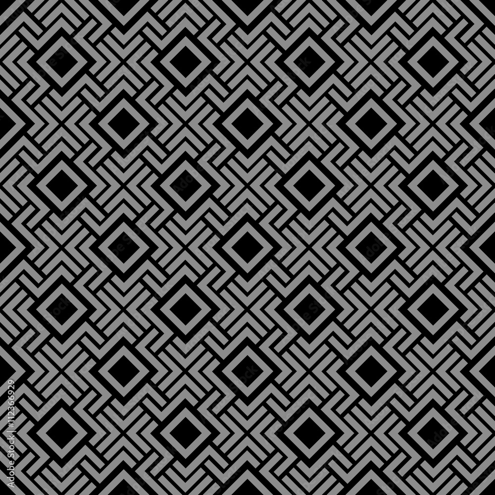 Geometric seamless pattern in Celtic style