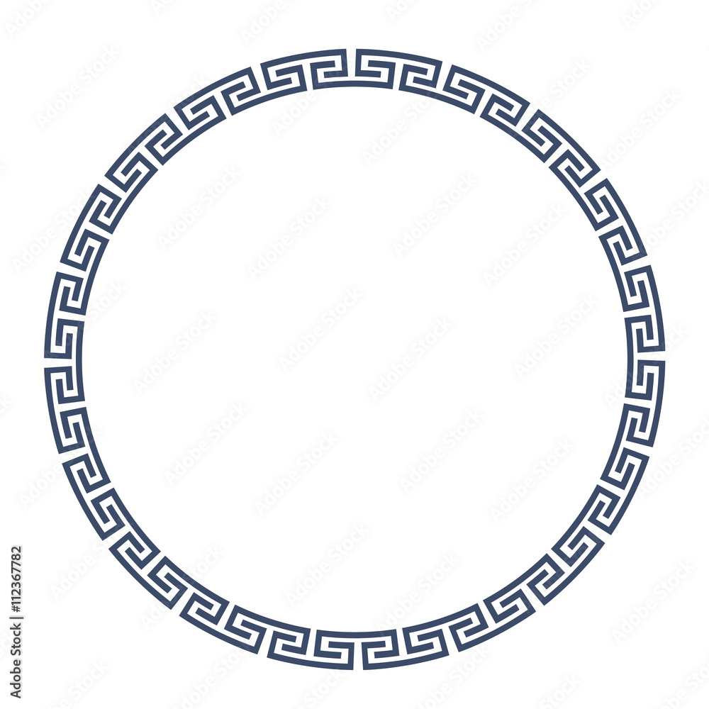 Greeke round frame for design Greeke round frame for design