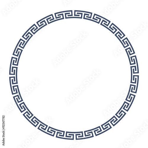 Greeke round frame for design photo