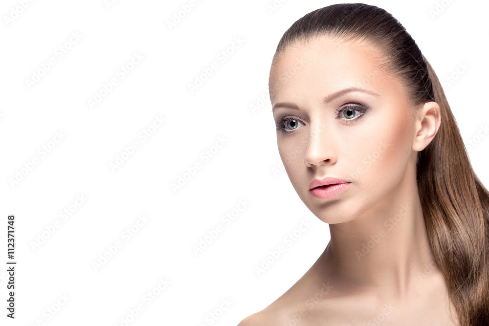 Obraz premium the woman's face with makeup