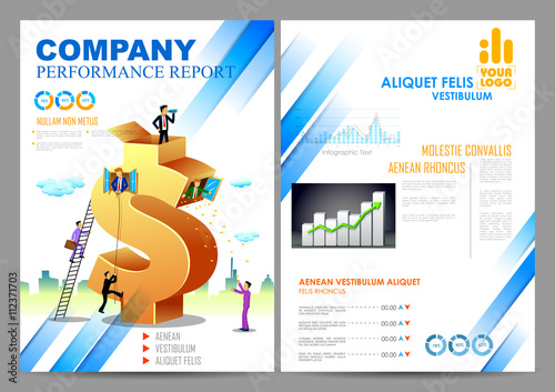 Annual Report and Presentation Template design