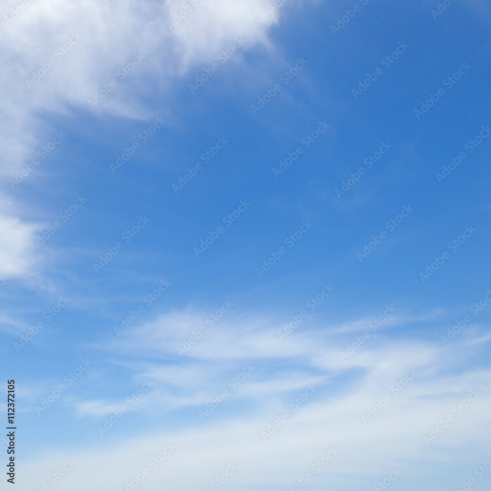 white clouds in blue sky