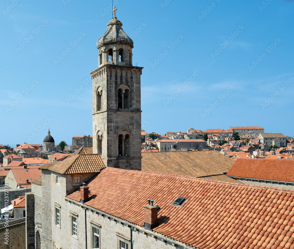Dubrovnik Clocher et toits