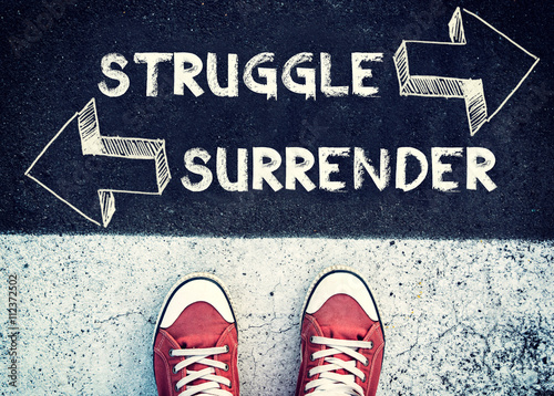 Fotografia Struggle and surrender