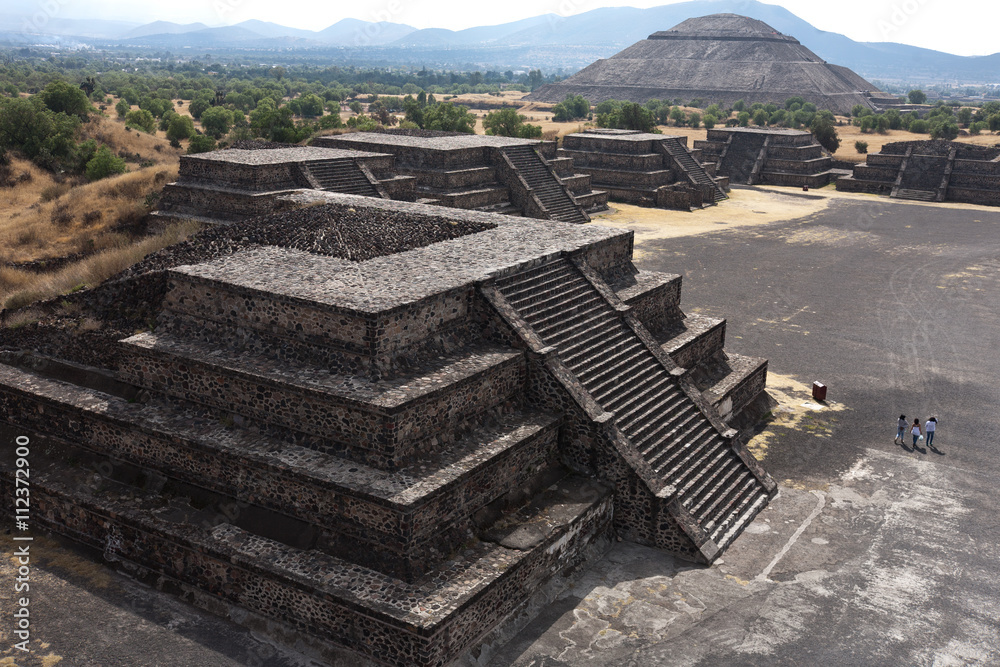 Teotihuacan - famous aztec pyramids of Sun and Moon near by Mexico city